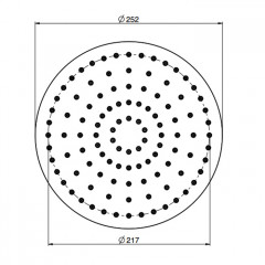 FIMA|Carlo Frattini Wellness Верхний душ из ABS 250 мм., цвет хром