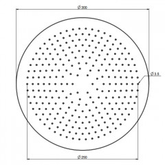 FIMA|Carlo Frattini Spillo Steel Верхний душ 300 мм., цвет INOX