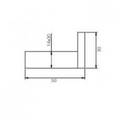 FIMA|Carlo Frattini Quadra Крючок, цвет хром