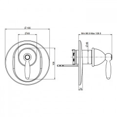 Fima Carlo Frattini Olivia Смеситель для душа, встраиваемый, цвет: золото