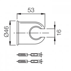 FIMA|Carlo Frattini Wellness Держатель ручного душа, цвет хром