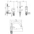 FIMA|Carlo Frattini Spillo Steel Смеситель на борт ванны двойной, с изливом, с душевым комплектом, цвет INOX