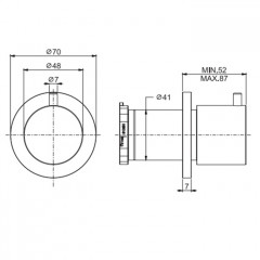 Fima Carlo Frattini Flo Переключатель на 2 выхода, цвет: золото