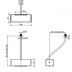 FIMA|Carlo Frattini Wellness Дополнительный модуль "каскад" для F2993, передвижной, цвет хром