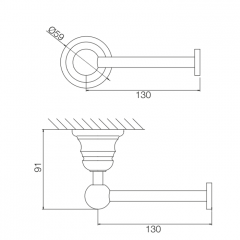 FIMA|Carlo Frattini Victory Держатель туалетной бумаги, цвет золото