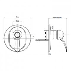 Fima Carlo Frattini Lamp Смеситель для душа, встраиваемый, цвет: золото