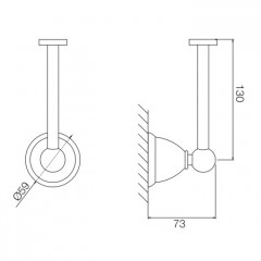 FIMA|Carlo Frattini Style Держатель для туалетной бумаги, цвет хром