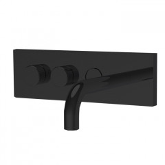 Fima Carlo Frattini Switch ON Смеситель для раковины, встраиваемый, излив: 20.7см., c кнопкой on/off, цвет: чёрный матовый