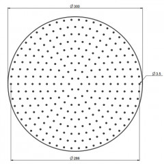 FIMA|Carlo Frattini Wellness Верхний душ из латуни 300 мм., цвет хром