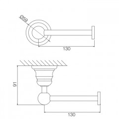 FIMA|Carlo Frattini Victory Держатель туалетной бумаги, цвет хром