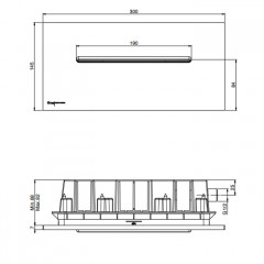 FIMA|Carlo Frattini Wellness Каскад встраиваемый в стену, цвет хром