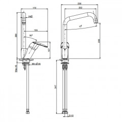FIMA|Carlo Frattini Kitchen Смеситель для кухни, вращающийся излив, цвет хром