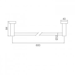 FIMA|Carlo Frattini Rotola Полотенцедержатель 600 мм., цвет хром