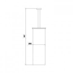 FIMA|Carlo Frattini Rotola Ёршик напольный, цвет брашированный черный хром