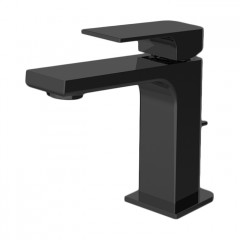 FIMA|Carlo Frattini Fit Смеситель для раковины на 1 отв, с донным клапаном, h110мм излив 110мм, цвет: черный матовый