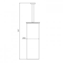 Fima Carlo Frattini Accessori Туалетный ёршик, напольный, цвет: золото