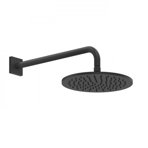 GESSI Rilievo Душевая головка шарнирная для настенного крепления на 1/2" 250мм, цвет: nero XL