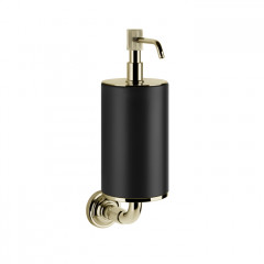 GESSI VENTI20 Дозатор для жидкого мыла подвесной, цвет черный, фурнитура Brass PVD