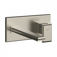 Gessi Eleganza Встраиваемый однорычажный смеситель для раковины, без донного клапана, с изливом (внешняя часть), цвет: Finox