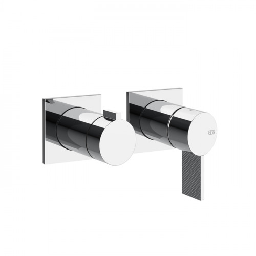 GESSI INVERSO DIAMANTATO Внешняя часть настенного смесителя для душа на 2 выхода, цвет: хром