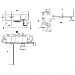 Gessi Внутренняя часть встраиваемого смесителя для раковины/биде