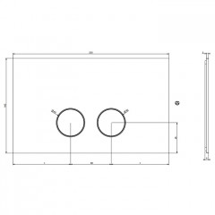 GESSI Клавиша смыва для унитаза, двойная, для систем инсталляций Viega Prevista, цвет Gold PVD