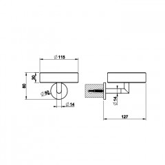 Gessi Anello Мыльница настенная черная, цвет: хром