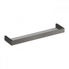 Gessi Rettangolo Полочка 60см, цвет: шлифованный черный металлик