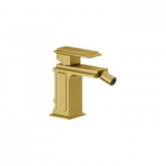 Gessi Eleganza Смеситель для биде на 1 отверстие, с донным клапаном, цвет: шлифованное золото