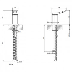GESSI Rilievo Рычаг удаленного управления., цвет: хром