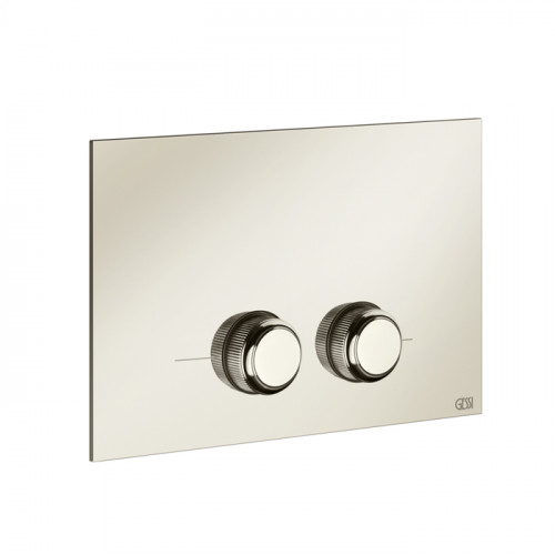 GESSI VENTI20 Клавиша смыва для унитаза двойная, для инсталляций Geberit Sigma8 и Sigma12, цвет Nickel PVD