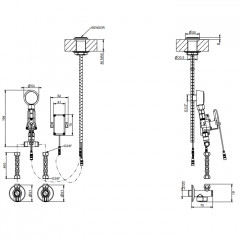 GESSI INCISO Электронное удаленное управление для излива с кран-фильтром, цвет хром