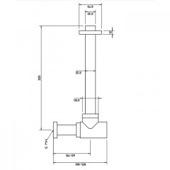 Gessi Сифон для биде, цвет: Gold CCP