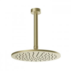 Gessi Ingranaggio Душевая головка потолочная, поворотная с шарниром, цвет: Brushed Brass PVD