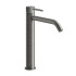 GESSI 316 Смеситель для раковины на 1 отверстие, высокий, h=305мм, без донного клапана, излив 156мм, цвет: steel brushed