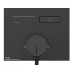 Gessi Hi-Fi Смеситель для душа, с включением 1 источника (внешняя часть), цвет: Black XL