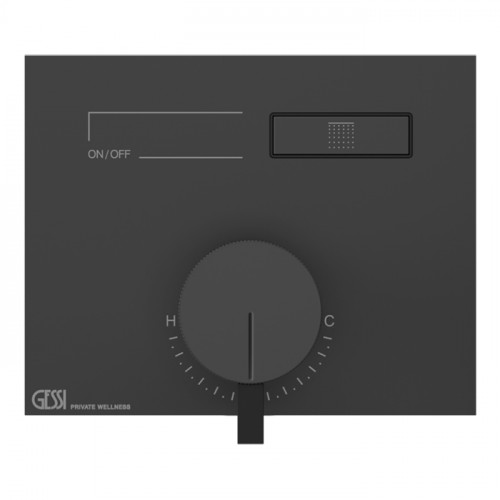 Gessi Hi-Fi Смеситель для душа, с включением 1 источника (внешняя часть), цвет: Black XL