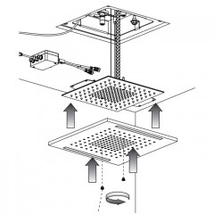 Gessi Colour Декоративная панель 300х500 мм., цвет Copper Brushed PVD