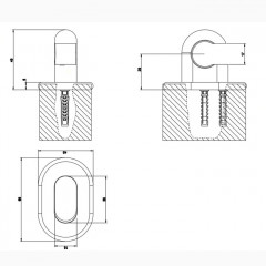 Gessi Goccia Держатель душевой лейки неподвижный, цвет: белый