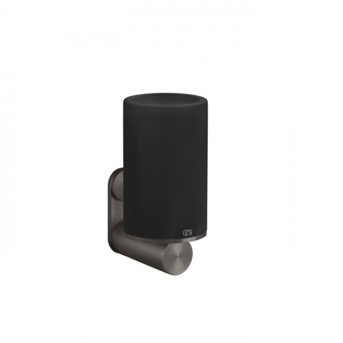 GESSI 316 Стакан настенный, цвет: черный/brushed black metal pvd