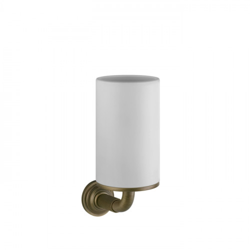 GESSI VENTI20 Стакан подвесной, цвет белый, фурнитура Antique Brass