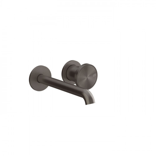 GESSI Origini Смеситель для раковины встраиваемый с изливом, в компл с отд вставкой, цвет Black Metal Brushed PVD (внешняя часть)