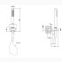 Gessi Goccia Душевой комплект: вывод воды на 1/2", держатель и ручной душ, цвет: хром