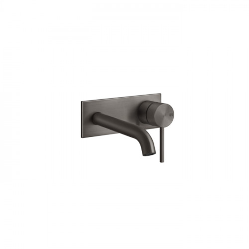 GESSI 316 Встраиваемый смеситель с изливом 147мм (внешние части), цвет: brushed black metal pvd