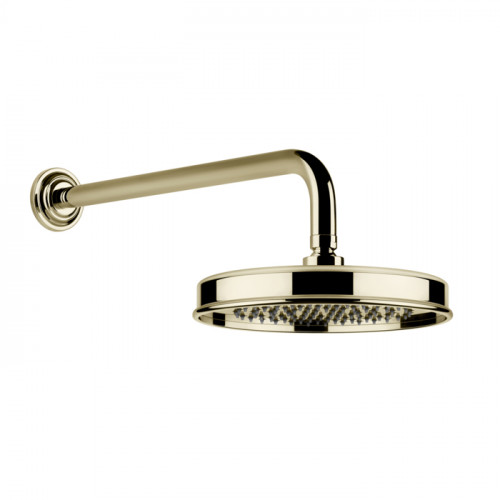 GESSI VENTI20 Верхний душ 200 мм., с настенным держателем 389 мм., цвет Brass PVD
