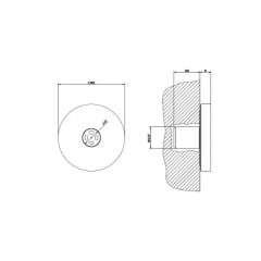 Gessi Body Jets Боковая форсунка с распылителем, цвет: хром
