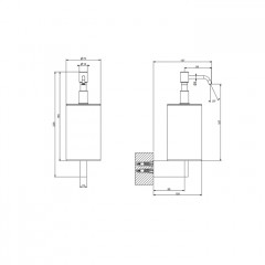 GESSI Origini Дозатор для жидкого мыла настенный белый/хром
