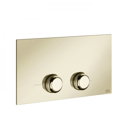 GESSI VENTI20 Клавиша смыва для унитаза двойная, для инсталляций Viega, цвет Brass PVD