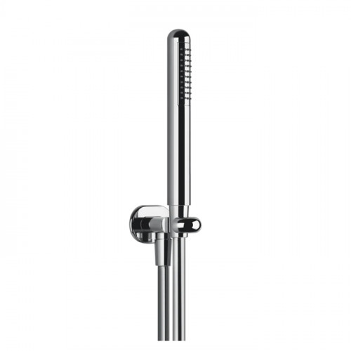 Gessi Goccia Душевой комплект: вывод воды на 1/2", держатель и ручной душ, цвет: хром