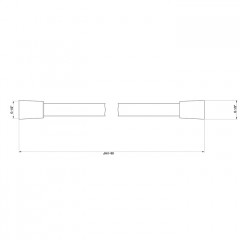 GESSI Шланг для душа 1500 мм., Cromalux, цвет Warm Bronze Br. PVD